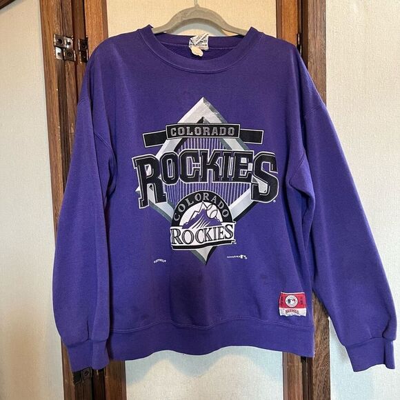 Vintage Purple Colorado Rockies Crewneck - Picture 1 of 8